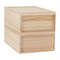 Martha Stewart Weston Stackable Light Natural Paulownia Wood Boxes W/Drawers, Desktop Organizers, 5.25in x 7in, 2PK LY-E2208115-2-NAT-MS - alternate 7